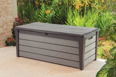 Zahradní úložný box Brushwood, 454L, barva antracit/šedá 230418